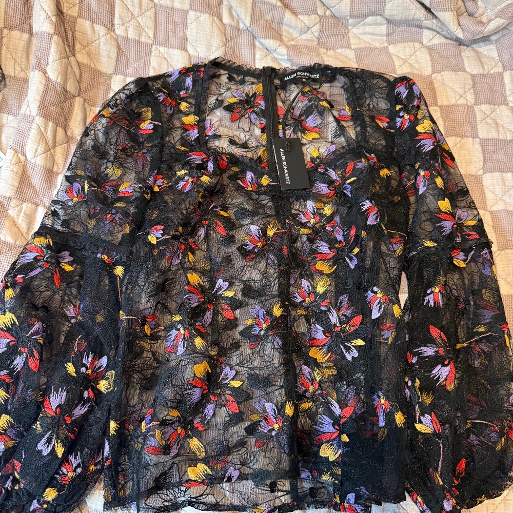 Beautiful flower lace shirt, never worn!